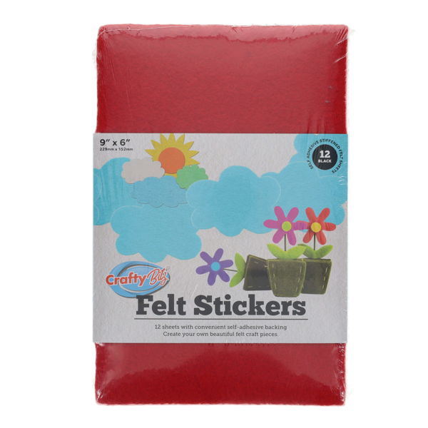 Home Art & Craft Creativity Felt Pkt.12 9"X6