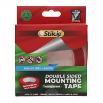 Stik.ie 20mm x 5m Double Sided Mounting Tape Clear