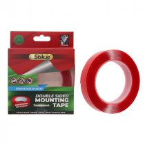 Stik.ie 20mm x 5m Double Sided Mounting Tape Clear