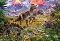Dinosaur Gathering - 500 Piece Jigsaw Puzzle