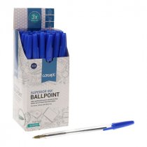 Concept Box 50 Ballpoint Pens - Blue-BULK BUY