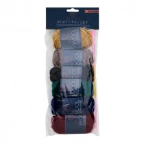 Sew & Sew Pkt.6 18G Wool Knitting Set - Neutral Colours