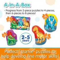 My First Puzzle Sets 4-In-A-Box Puzzles – Dino