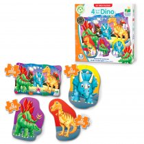 My First Puzzle Sets 4-In-A-Box Puzzles – Dino