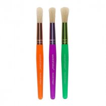 World of Colour Pkt.3 Big Grip Brush Set - Round Toddler