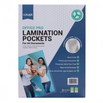 Concept Pkt.100 A4 150 Micron Laminating Pouches