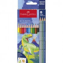 COLOUR PENCIL DINOSAUR EDITITON, 10 + 3
