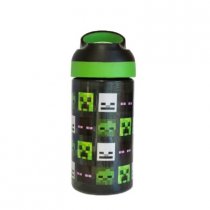 Minecraft 600ml Black Water Bottle