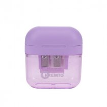 Premto Pastel Twin Hole Sharpener - 3 Asst CDU