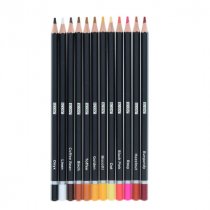 Icon Tin Box 12 Colouring Pencils - Skin