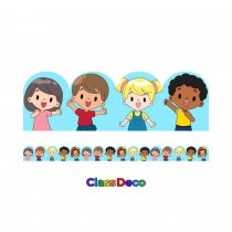 Scalloped Trimmer - ″Vibrance″ Happy Kids (12m)