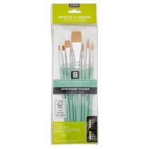 Pebeo Brush Round & Flat 8pk