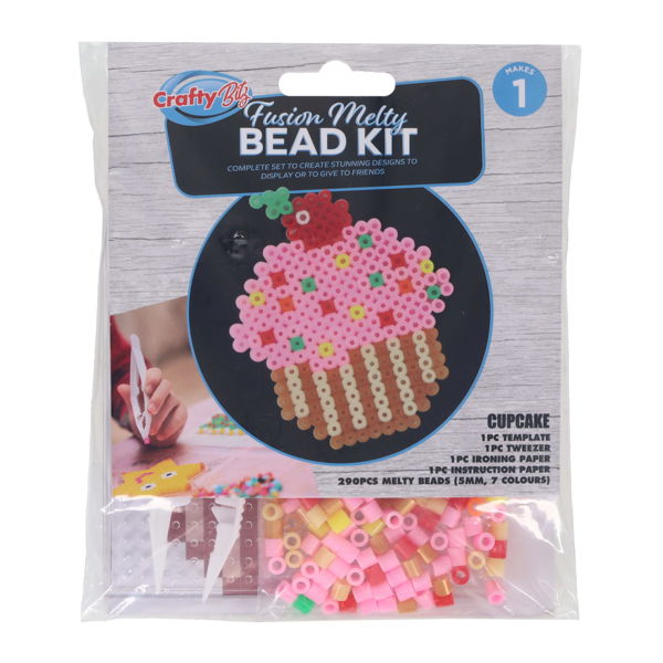 Crafty Bitz Fusion Melty Bead Kit - Cupcake