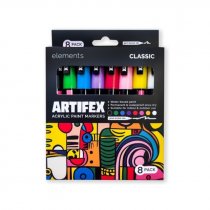 Elements Artifex Acrylic Paint Markers-ith reversable nib 3mm bullet nib