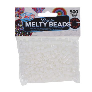 Pkt.500 Fusion Melty Beads - White