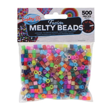 Pkt.500 Fusion Melty Beads - White