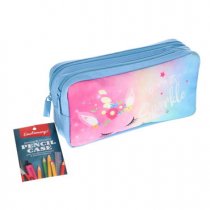 2 Pocket Pencil Case - Unicorn Born To Sparkle