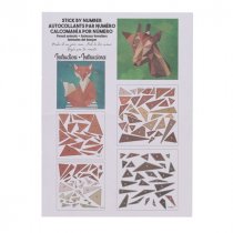 Icon Mosaic Sticker Art - Fox & Giraffe