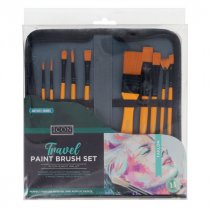 Icon Pkt.11 Travel Paint Brush Set - Taklon