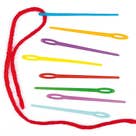 Coloured plastic needles
