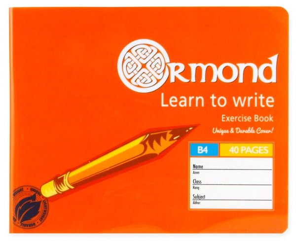 ORMOND 40pg B4 DURABLE COVER LEARN TO WRITE COPY BOOK