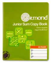 ORMOND 40pg 10mm Sq DURABLE COVER JUNIOR SUM COPY