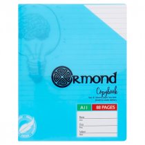 ORMOND 88pg A11 VISUAL MEMORY AID DURABLE COVER COPY BOOK - BLUE
