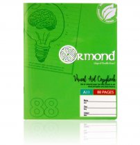 ORMOND 88pg A11 VISUAL MEMORY AID DURABLE COVER COPY BOOK - GREEN