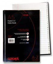 CONCEPT A5 192pg A-Z INDEX BOOK