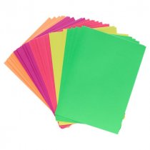 PREMIER A4 160gsm ACTIVITY CARD 40 SHEETS - FLUORESCENT