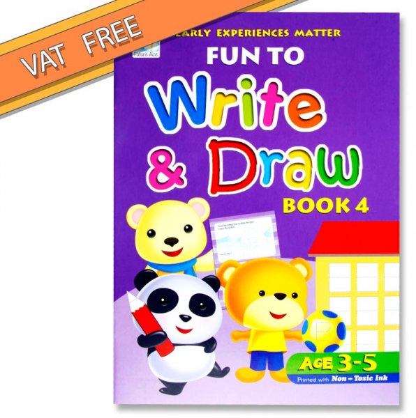 FUTURE ACE 185x256mm FUN TO WRITE & DRAW - BOOK 4