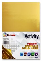 PREMIER ACTIVITY A4 CARD 25 SHEETS - GOLD