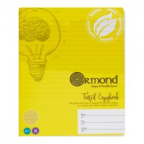 ORMOND 88pg A11 VISUAL MEMORY AID DURABLE COVER COPY BOOK - YELLOW