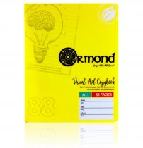 ORMOND 88pg A11 VISUAL MEMORY AID DURABLE COVER COPY BOOK - YELLOW