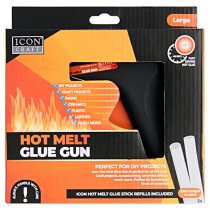 ICON CRAFT HOT MELT LARGE GLUE GUN - BLACK