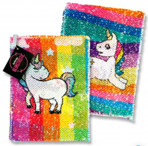 EMOTIONERY BLINGTASTIC A5 160pg SEQUINS NOTEBOOK - UNICORN