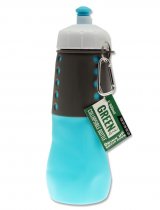 GREEN LINE 500ml COLLAPSIBLE BOTTLE - BLUE