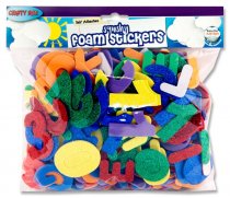 CRAFTY BITZ SQUISHY FOAM STICKERS - LETTERS & NUMBERS