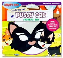 * CRAFTY BITZ CREATE YOUR OWN AWESOME FELT MASK - PUSSY CAT