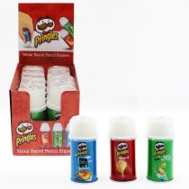 HELIX METAL BARREL ERASER CDU - PRINGLES 3 ASST.